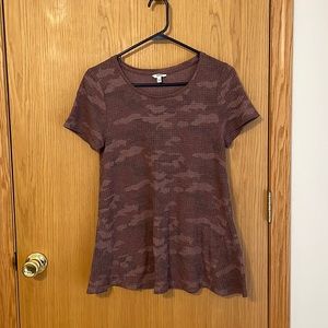 Thermal soft camo top